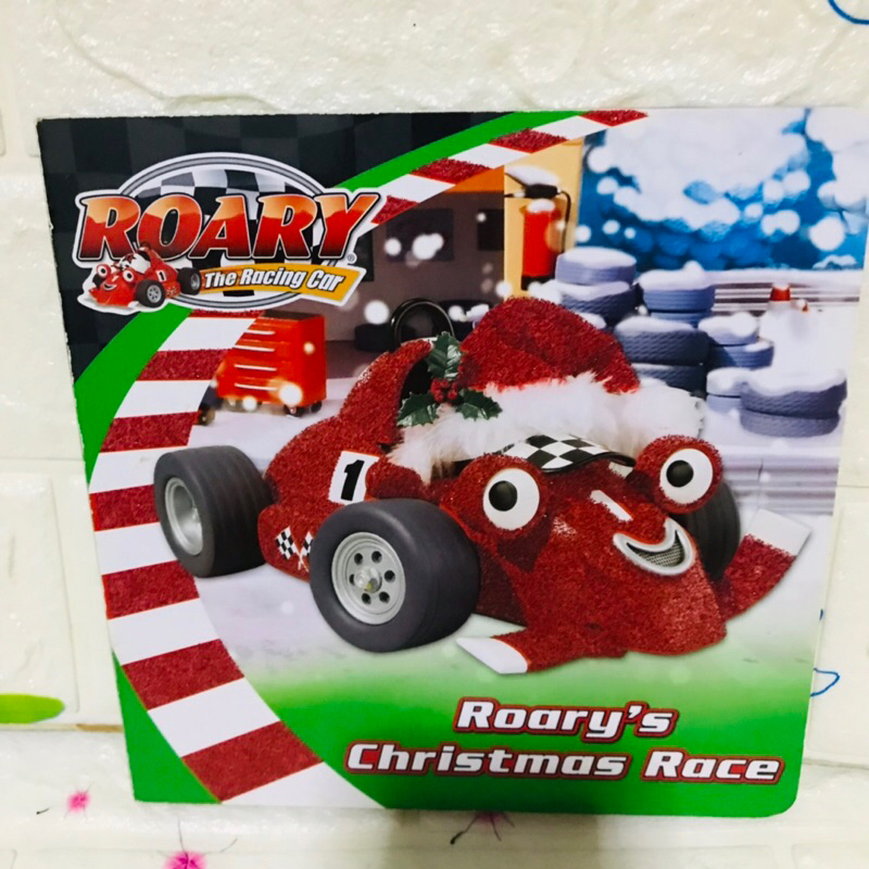 board book ROARY The Racing car Roary’s Christmas Race มือสอง-bi1