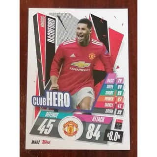 การ์ด​ Match Attax UEFA  2020/21 ชุด Base Card ทีมแมนเชสเตอร์ ยูไนเต็ด (Manchester United)