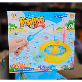 อ่างตกปลาของเล่นเด็ก อ่างตกปลามีเสียง สีสันสดใส Fishing Game ของเล่นเสริมพัฒนาการ***สินค้าพร้อมส่ง