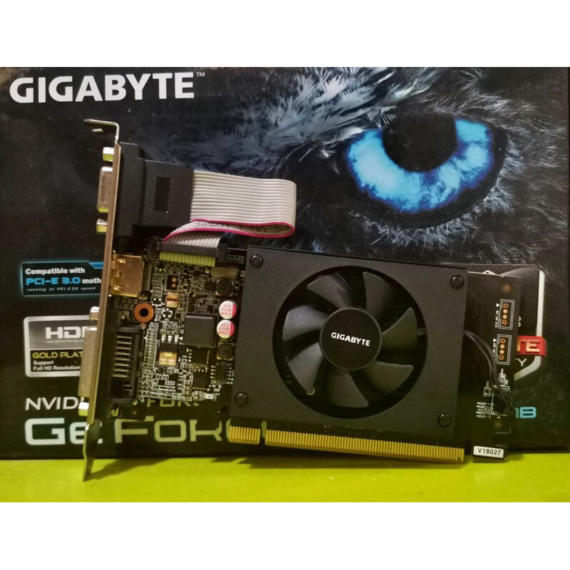 การ์ดจอ Gigabyte รุ่น Nvidia GeForce GT710 2GB DDR3 (no box) มือสอง