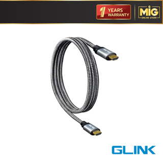 GLINK GL-201 สาย HDMI 2.0 Cable 4K สายถัก คุณภาพดี 4K Ultra HD Resolution 1.8M/3M/5M/10M/15M ประกันศูนย์ 1 ปี