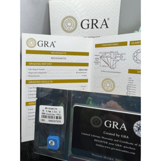 GRA certified Moissanite Diamond Round 6.50mm 1 pieces