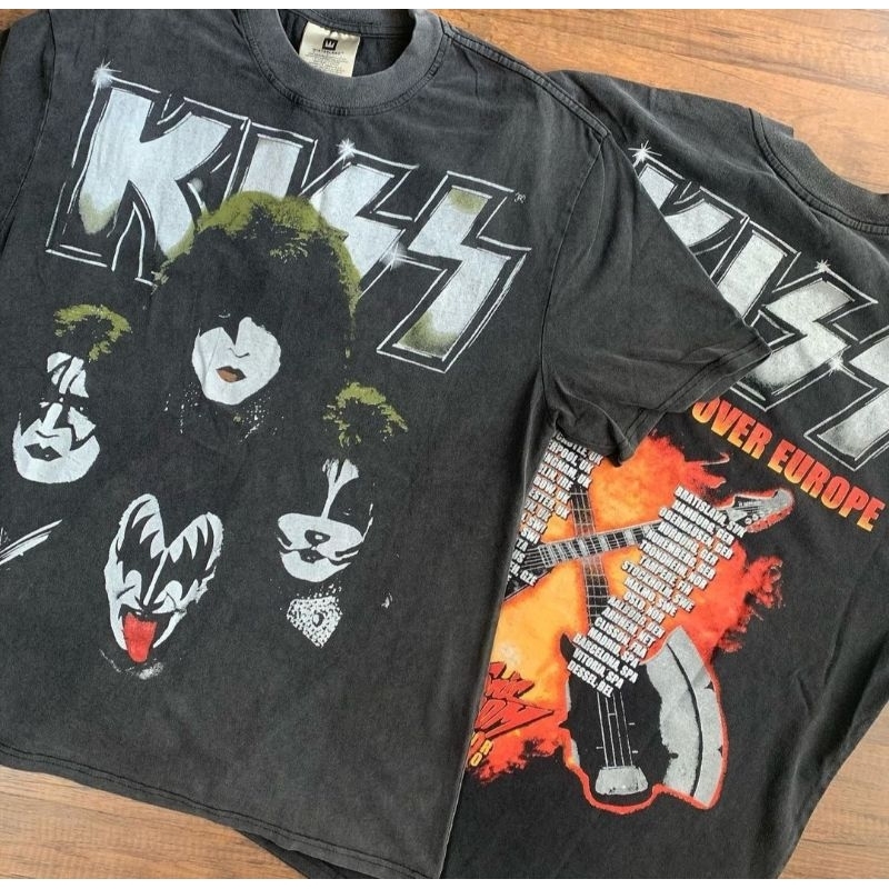 เสื้อยืดแขนสั้น Kiss The Farewell Sonic Boom Tour 2910 Winterland T -shirt