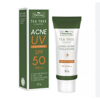 PlantneryTea Tree Sunscreen  Acne Oil Control SPF50/PA+++ 30g แพลนท์เนอรี่ กันแดด ที ทรี สูตรควบคุมความมัน