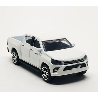 Majorette Toyota Hilux Revo (no Hard Top) White ล้อ D5S Scale 1/58 (8cm) ไม่มี package