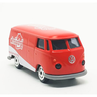 Majorette Volkswagen T1 - Farmhouse Red/White ล้อ VIN6S Scale 1/59 (8cm) ไม่มี package