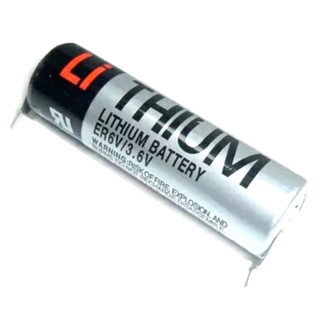 ER6V/3.6V 2400mAh รุ่นมีขา แบตเตอรี่ลิเธียม PLC Industrial Battery ของใหม่พร้อมส่ง