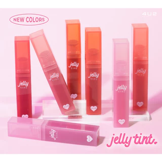 (1แถม1 กด 2 ชิ้นรับโปร) ลิปเยลลี่ 4U2 JELLY TINT - ลิปทินท์ เนื้อเยลลี่ปากนุ่มหนุบ ลิปเยลลี่ Stain ลิปติดทน ลิป4U2