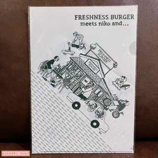 แฟ้ม A4 แบบ 1 ช่อง ลาย Freshness Burger meets niko and... จากร้าน niko and... ญี่ปุ่น