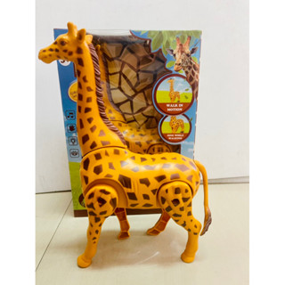 ยีราฟ 🦒 ใส่ถ่าน มีเสียง เดินได้ ยีราฟของเล่น ของเล่นสำหรับเด็ก ของเล่นจำลองสัตว์ ของเล่นพลาสติก ของเล่น