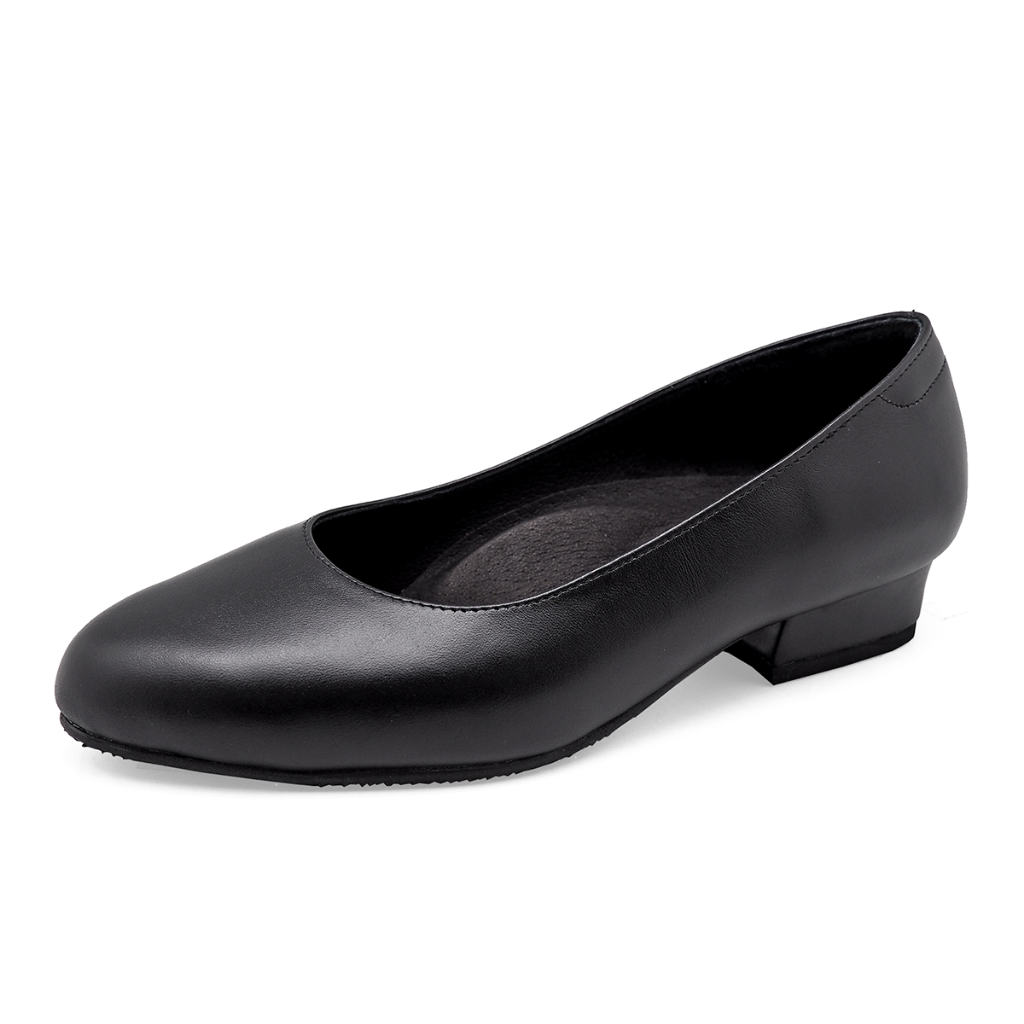 TAYWIN เทวินทร์แท้ รองเท้าคัทชูผู้หญิงหนังแท้ สูง 1" รุ่น SV-04 Size 35-41 หนังวัวนิ่มสีดำ