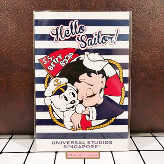 โปสการ์ด Betty Boop Postcard from Universal Studios Singapore ลาย Sailor