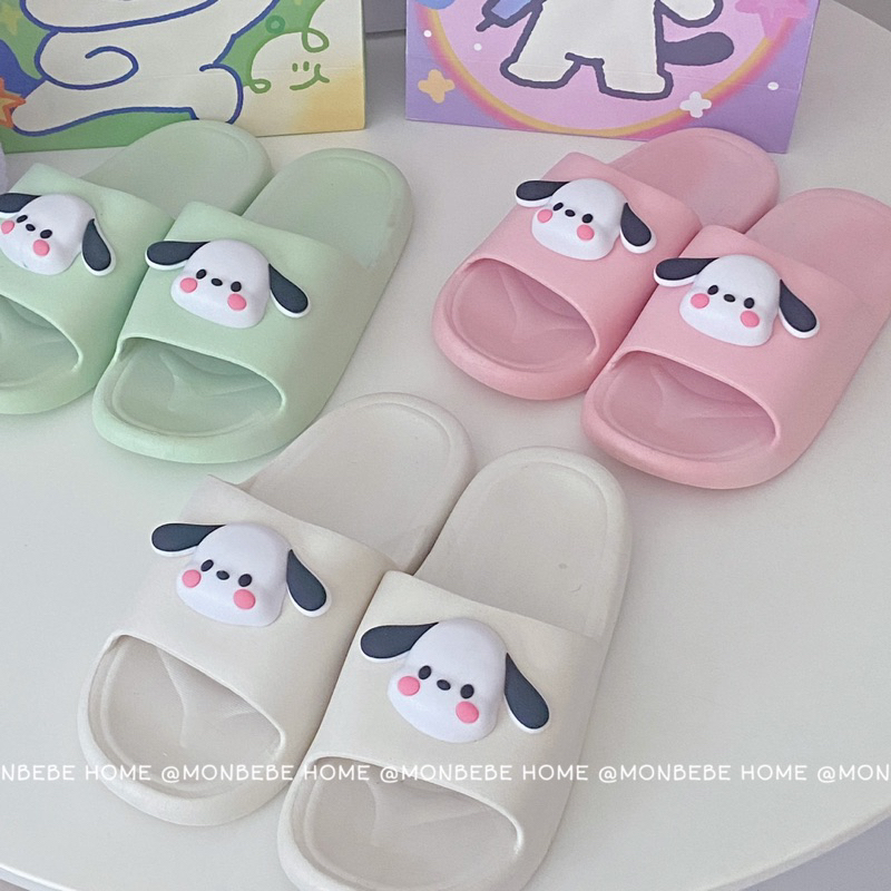 รองเท้าแตะลําลอง พื้นนุ่มมาก กันลื่น insสุนัขน่ารัก สีลูกกวาด สําหรับสตรี เหมาะกับฤดูร้อน