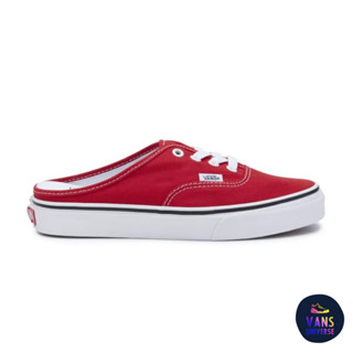 [ของแท้ ส่งฟรี จากไทย] VANS AUTHENTIC MULE RACING RED/TRUE WHITE