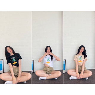 ☀️ Summer Season 🏝️ Crop เสื้อครอป เสื้อครอปน่ารักๆจากแบรนด์ Lemon Peach 🍑 🍋 อก 32-36 ยาว 16