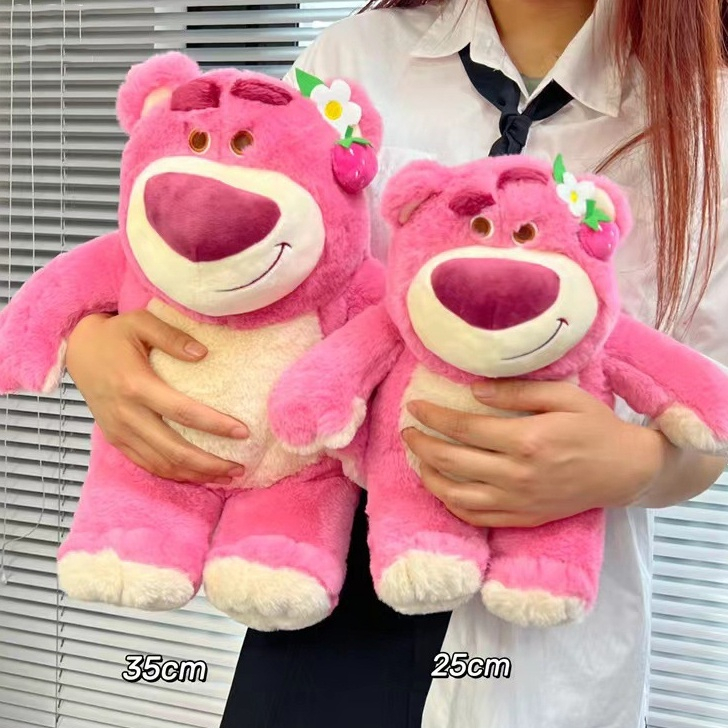 Lotso ตุ๊กตาหมีสตรอเบอร์รี่ปาร์ตี้ดิสนีย์น่ารัก ของขวัญวันวาเลนไทน์  ตุ๊กตาหมีการ์ตูนน่ารัก