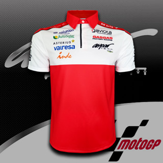 เสื้อโปโล Polo Shirt Moto GP GasGas Aspar Team เสื้อโปโลทีม แก็สแก็ส แอสปาร์ #MG0119 พิมพ์ทั้งตัว ไซส์ S-5XL