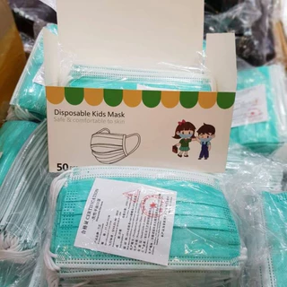 💞😷เเมสเด็ก (1กล่อง50ชิ้น) หนา3ชั่น มี8สี 5-13ปี 🇹🇭พร้อมส่งด่วนในไทย🇹🇭