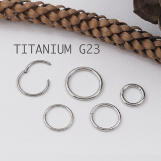 PiercingRoom by Jay, Titanium G23 Clicker Hoop ห่วงล๊อคไททาเนียม เกรดการแพทย์