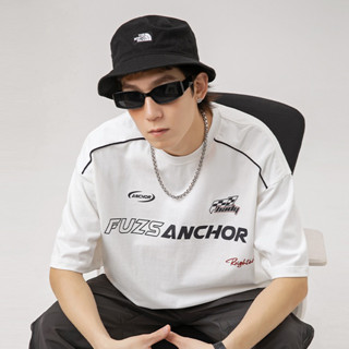 เสื้อยืด anchor เสื้อผ้าแฟชั่น สตรีท y2k อปป้า เกาหลี