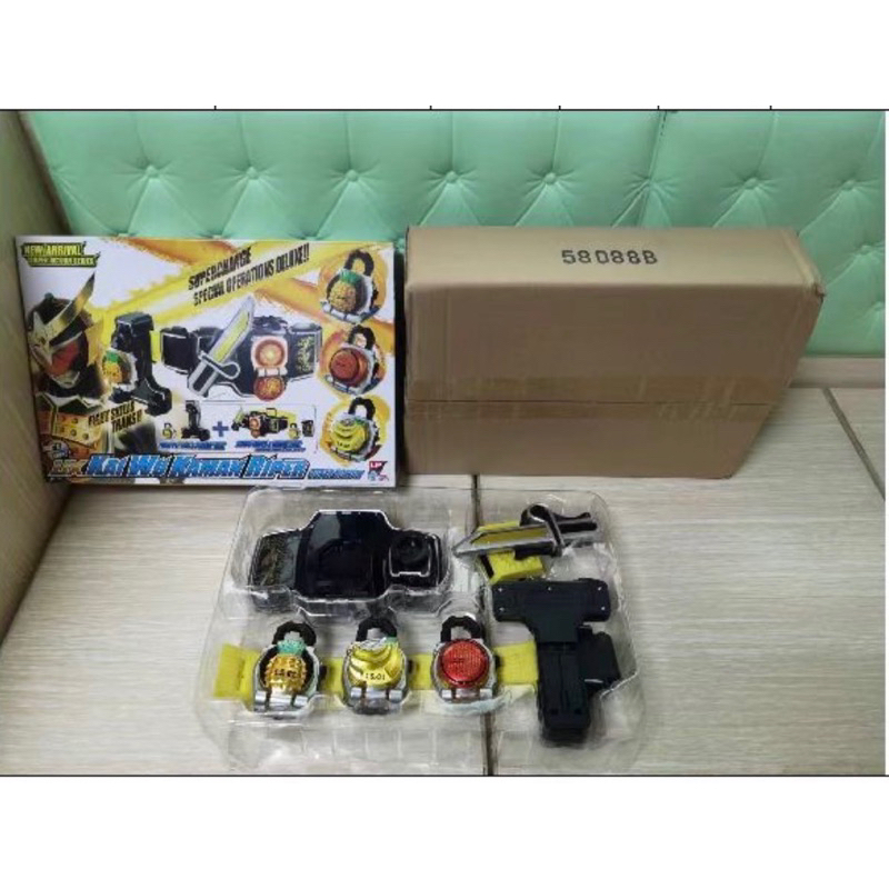 สินค้าพร้อมส่ง เข็มขัดไกมุ เข็มขัดแปลงร่าง DX KAI WU KAMAN RIPER ผลไม้58088A, 901656