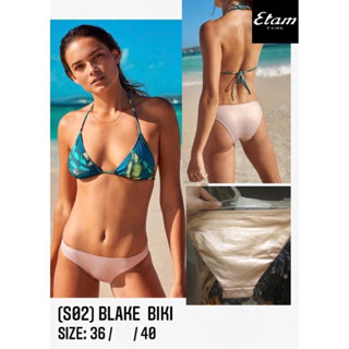 Etam Paris - bottom bikini (เฉพาะกางเกง) ชุดว่ายน้ำ บิกินี่ แบรนด์เอแตม (S02) swimming wear แบรนด์เนม Brandname ของแท้