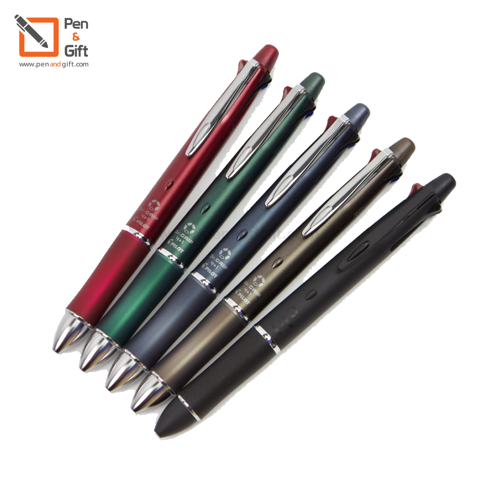สีใหม่ล่าสุด Pilot Dr. Grip 4+1 - ปากกา 4 ระบบ 0.5 mm + ดินสอ 0.5 mm ปากกาญี่ปุ่น แท้ 100%