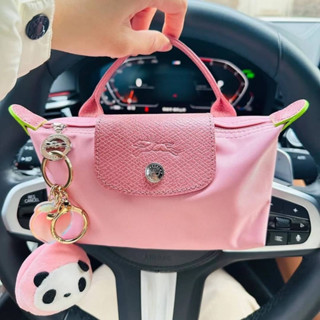 #พร้อมส่ง กระเป๋าใบจิ๋ว สไตล์ LONGCHAMP  หิ้วได้สะพายได้   มีสายยาว   มี 4 สี ให้เลือก