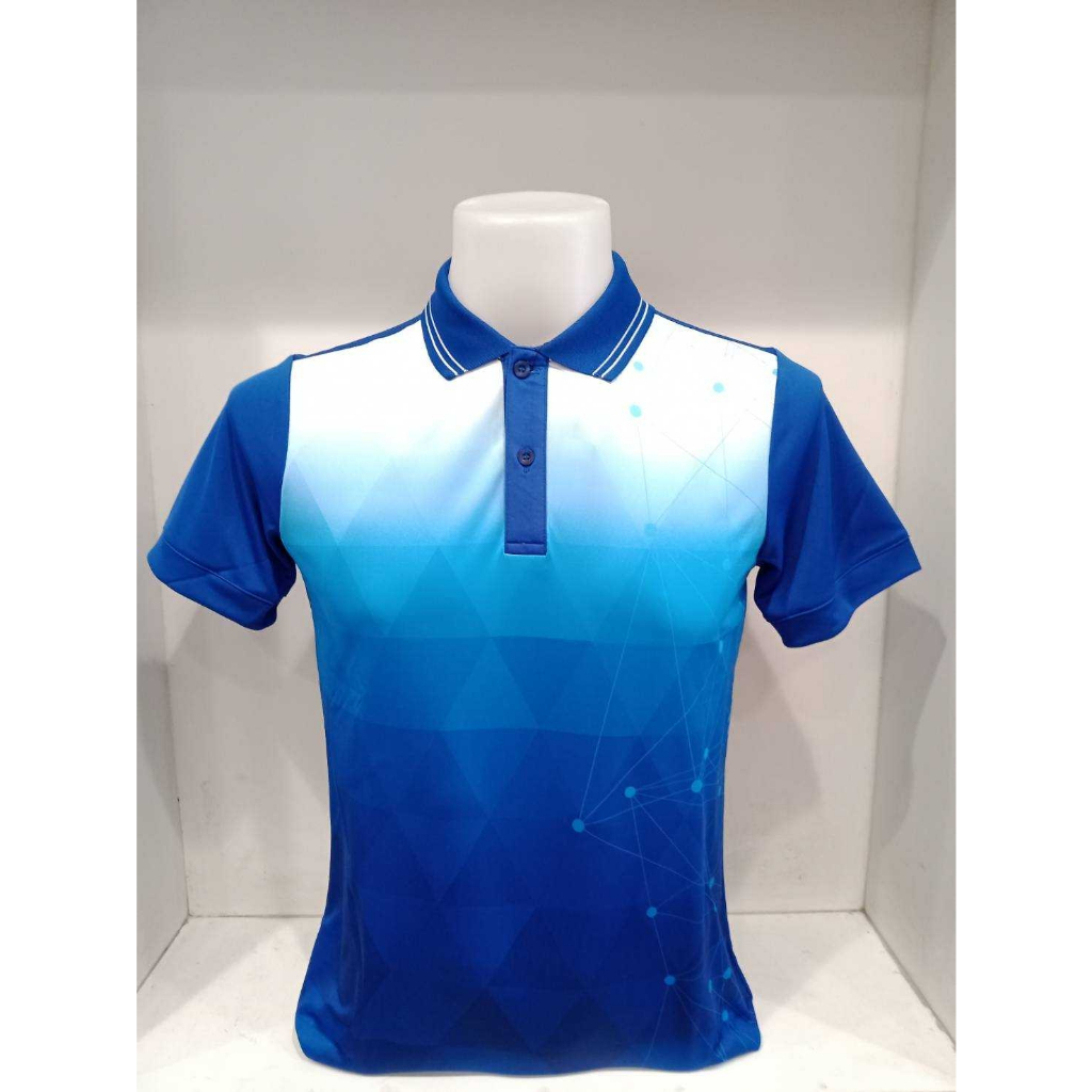 เสื้อโปโลพิมพ์ลาย โปโลpoligan PS021ผ้ากีฬา