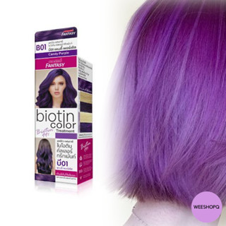 CarebeauFantasy Biotin Color Treament candypuple 100 g แคร์บิวแฟนตาซี ไบโอติน คัลเลอร์ ทรีทเม้นท์ แคนดี้เพอร์เพิ้ล100 ก.