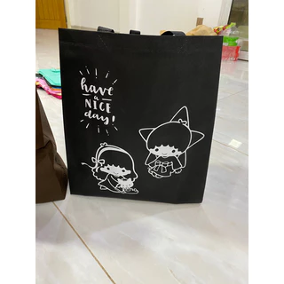 ใหม่!! ถุงผ้าสปันบอลกว้าง35cm*ขอบกว้าง12cm*สูง45cm แพ็คละ-XL