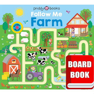 NEW! หนังสืออังกฤษ Maze Book: Follow Me Farm (Finger Mazes, 1) (Board Book) [Hardcover]