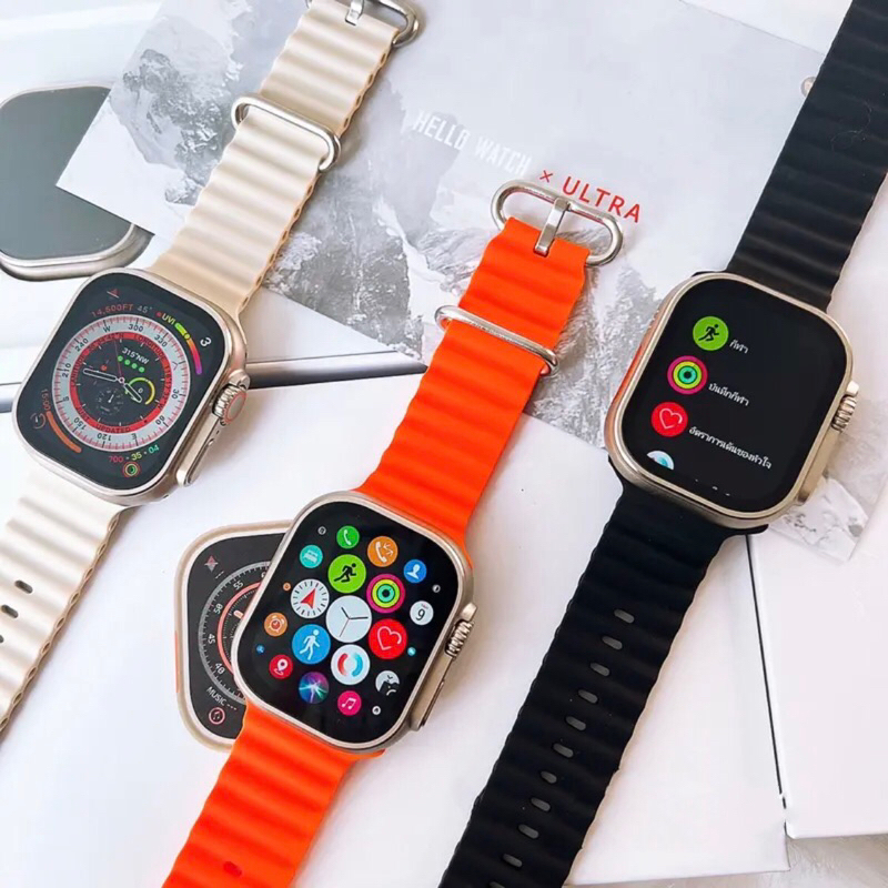 Smart Watch Hello Watch 2 Ultrad 49mm เมม1GB GPS อัดเสียงได้ มี 5 เกมส์ นาฬิกาสามารถจับบลูทูธหูฟังได้