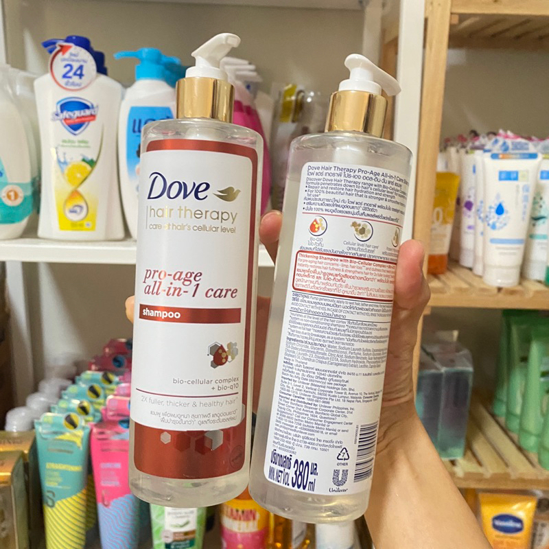 ลดแรง Dove Therapy pro-age โดฟ เธอราพี โปร-เอจ แชมพู 380 มล.