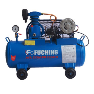 FUCHING ปั๊มลมสายพาน 36 ลิตร รุ่น FC1051-P 1HP-รอบเร็ว 2P 36ลิตร ปั๊มลม fuching ปั๊มลม 36L ปั้ม 1แรง