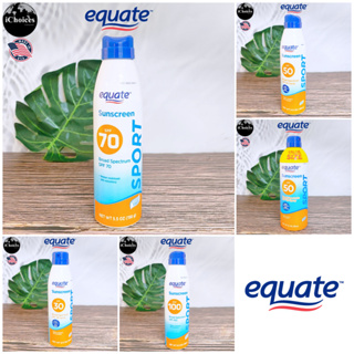 [equate] Sport Sunscreen Broad Spectrum Spray 156g or 258g สเปรย์กันแดด สำหรับผิวกาย ป้องกันแสงแดด