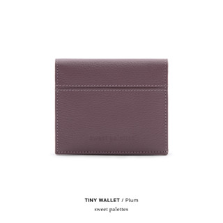 Sweet Palettes กระเป๋าหนังแท้ Tiny Wallet Plum