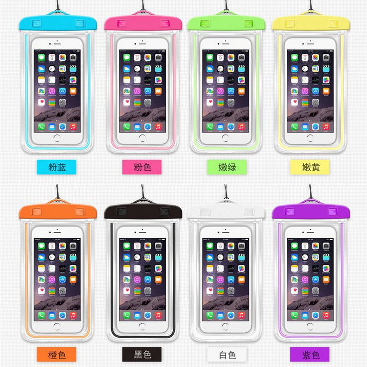 Caravan Crew Mobile Waterproof Bag ซองกันน้ำพร้อมสายคล้องคอ สำหรับโทรศัพท์ทุกรุ่น  (ขอบด้านข้างสะท้อ