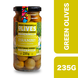 La Rambla Green Manzanilla Olives 235g ++ ลารัมบลา มะกอกเขียวมันซานิลามะกอก 235ก