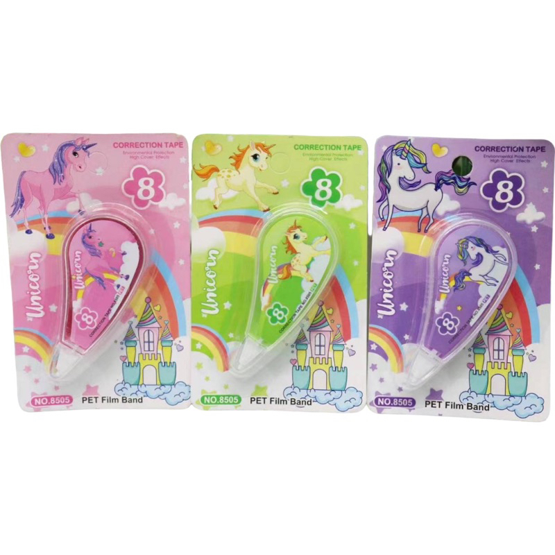 เทปลบคำผิดลายการ์ตูน ยาว 8 เมตร (คละสี)ลบปากกา ขนาดเล็ก กระทัดรัด ใช้งานสะดวก - รูปที่ 2