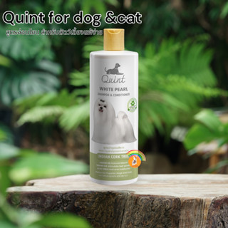 Quint 515ml.White pearl Indian cork tree แชมพูบำรุงขนสีขาว