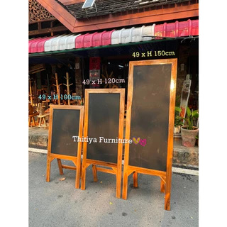กระดานดำพร้อมขาตั้ง ป้ายเมนู ป้ายแนะนำ ป้ายกระดาน แบล็คบอร์ด กระดานเมนู กระดานเขียนลบได้ กระดานร้านอาหาร