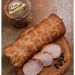 แฮมหมูสันนอกรมควัน Smoked Pork Loin พร้อมรับประทานต้นตำรับโปแลนด์ อบรมควันโดยวิธีธรรมชาติ 750-850 กรัม