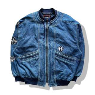 McGREGOR Denim Bomber Jacket รอบอก 48”