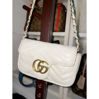 กระเป๋าสะพาย GG mamon mini 6.5” สีขาว
