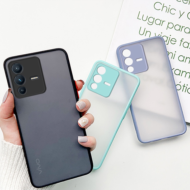 025 เคสขอบสีหลังด้าน Vivo V25/V23 5G/Y76 5G/V23E/V21 5G/V27 5G/V27PRO/V29/Y31 2021/Y12S/Y20/Y3S/Y12A/Y11 Y12 Y15 Y17