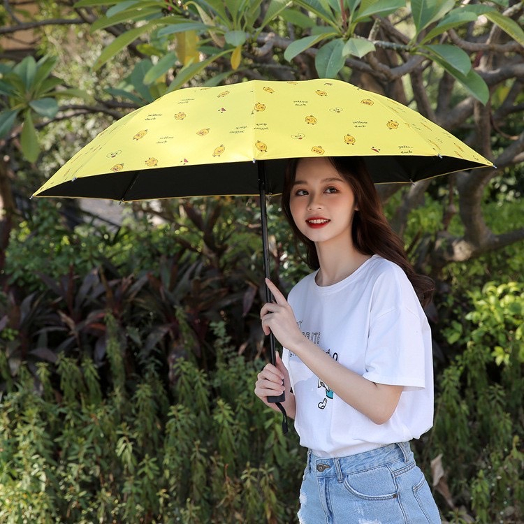 ร่มลายเป็ด กันฝน กันแดด พกพาขนาดเล็ก Pocket Umbrella กัน UV ได้ 100% สะดวกพกพา ขนาดสั้นและเล็ก