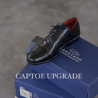 captoe oxford black semi premium รองเท้าแบบผูกเชือกออคฟอด