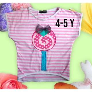 เสื้อครอป เด็กหญิง มือ2 ใส่ได้ตั้งแต่ 4-5 ขวบ ขึ้นไป ใส่น้อย