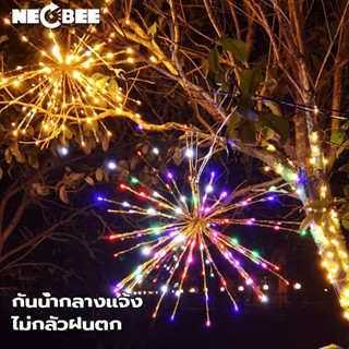 NEOBEE สายไฟหิ่งห้อย ดอกไม้ไฟ LED ทองแดง รูปพลุ สําหรับตกแต่งปาร์ตี้คริสต์มาส ปีใหม่ งานแต่งงาน DIY กลางแจ้งกันน้ำ